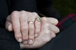 Claddagh ring on man's hand