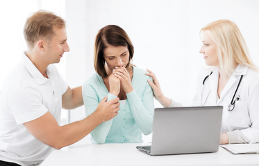 Wall Mural - doctor with patients in hospital