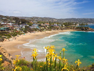 Crescent Bay of Laguna Beach, Orange County, California USA