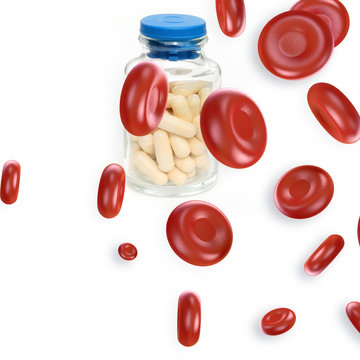 Blood cells - 3D Rendering