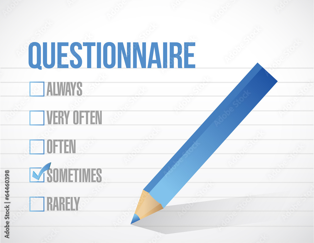 questionnaire check tick mark selection Stock Illustration | Adobe Stock