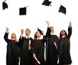 © Nejron Photo - Happy multi ethnic group of graduated students throwing hats