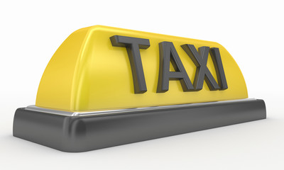 yellow taxi sign