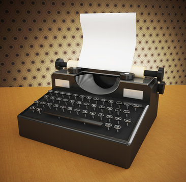 old vintage typewriter
