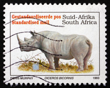 Postage Stamp South Africa 1993 Black Rhinoceros