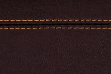 Brown leather, a background or texture