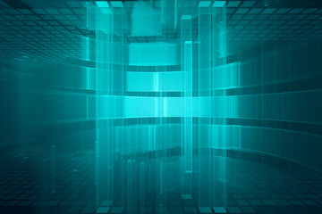 Wall Mural - abstract technology background