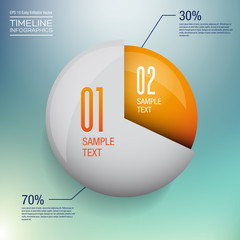 Poster - Modern infographics vector design template