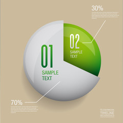 Poster - Modern infographics vector design template