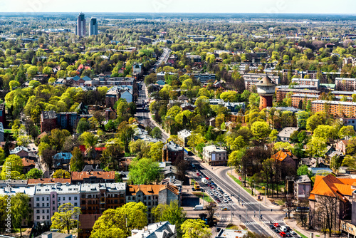 Fotografía Pardaugava. Panoramic view of Riga city neighbourhood. Latvia