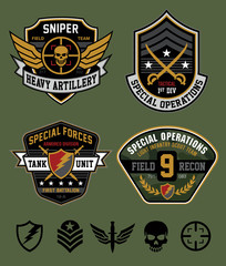 special ops patch emblem set