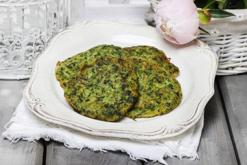 Wall Mural - Spinach fritters