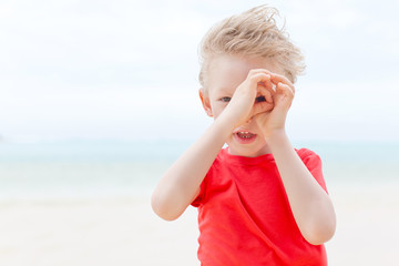 Canvas Print - boy at vacation