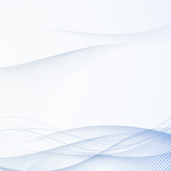 Canvas Print - Blue folder abstract swoosh lines background
