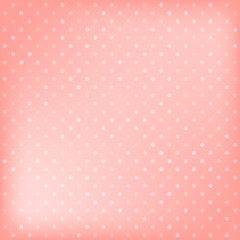Fototapete - Polka dot pink background