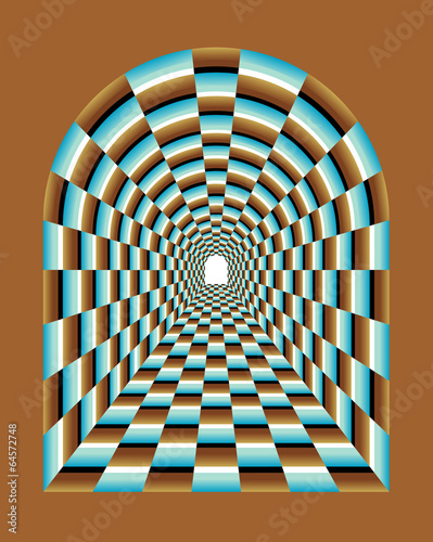 Dekoracja na wymiar  abstrakcyjna-iluzja-abstrakcyjnego-efektu-tunelu