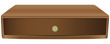 Narrow wooden drawer