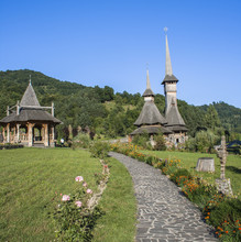 Wooden Monastery Under The Hill