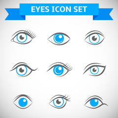 Poster - Eyes Icons Set