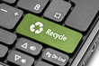 © Zerophoto - Recycle. Green hot key on computer keyboard.