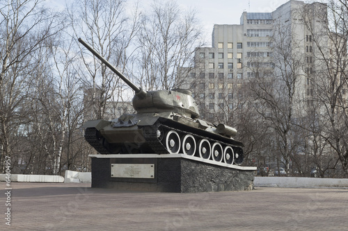 Fotografie, Obraz Памятник - Танк Т-34 в городе Вологда, Россия