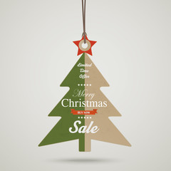 Wall Mural - Vintage Christmas Price Sticker