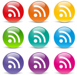 Poster - Vector wifi icons