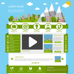 Wall Mural - eco website template