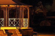 Music Venue Bandstand At Night