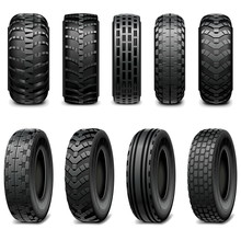 Vector Truck And Tractor Tires
