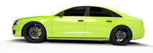 3d Rendered Illustration Of A Green Sport Sedan