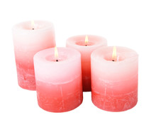 Beautiful Candles Isolated On White
