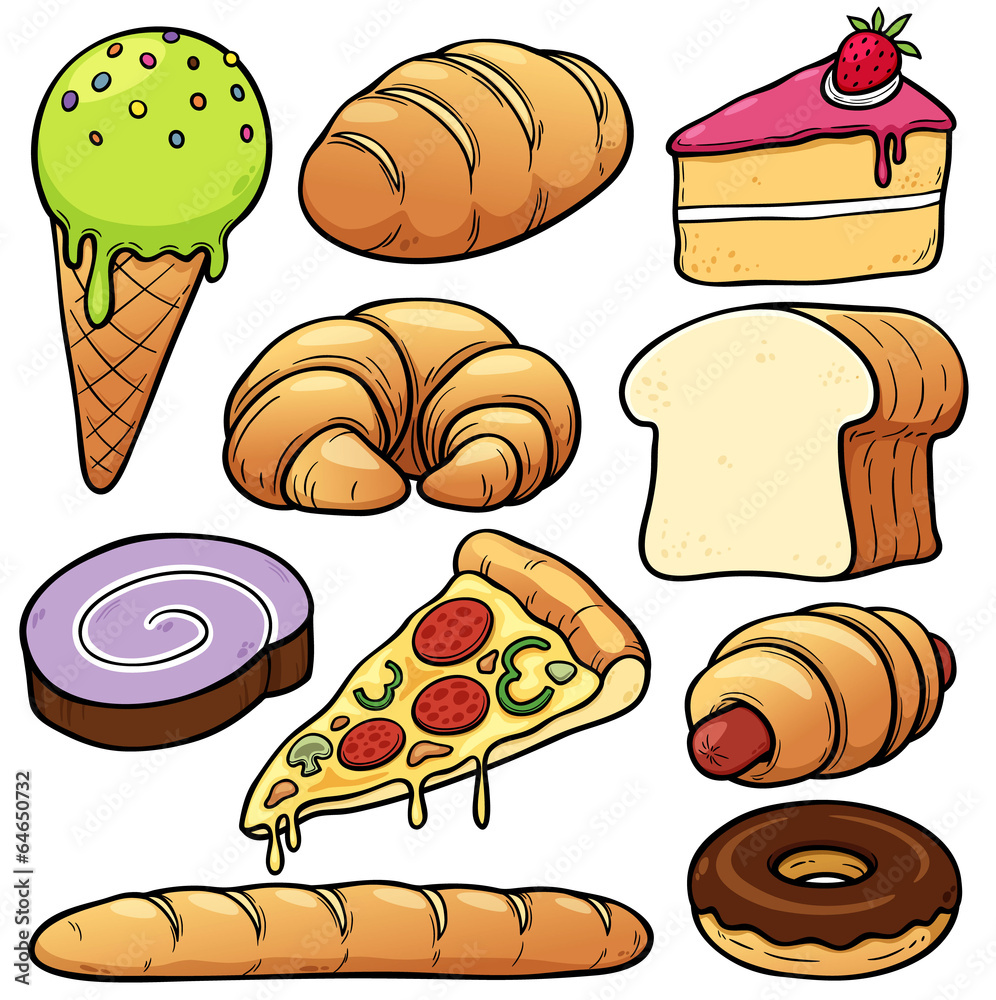 Vector illustration of bakery set Stock Vector | Adobe Stock