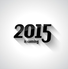 Modern Flat Style 2015 New Year