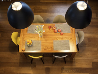 Interior design - dining table