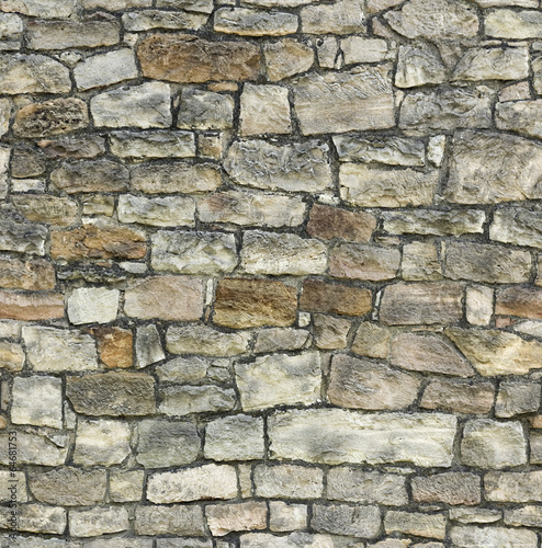 Naklejka - mata magnetyczna na lodówkę stone wall seamless background