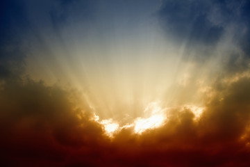 Wall Mural - beautiful sunset