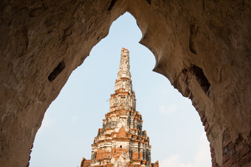 Landscape of Chaiwathanaram Temple