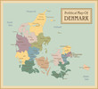 Denmark-highly detailed map.Layers used.