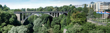 Arch Bridge Across A Canyon, Adolphe Bridge, Luxembourg City, Lu