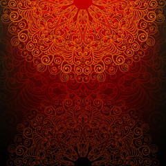 Wall Mural - Abstract background with a fantasy pattern in oriental style