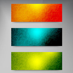 Wall Mural - Vector banners and squares. Color set