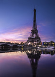 Fototapeta Boho - Tour Eiffel au Crépuscule