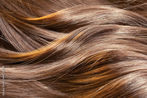Fotografía Sana hermosa textura del cabello brillante con vetas resaltadas