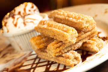 Spanish Churro Dessert Plate