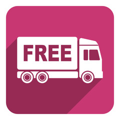 Fototapete - free delivery flat icon
