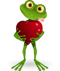 Sticker - Frog with heart