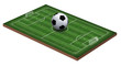 © Aomarch - Soccer field and soccer ball, 3d