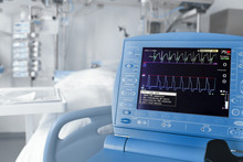 ICU Room And Cardiovascular Monitor
