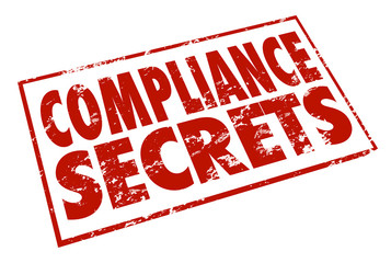 Wall Mural - Compliance Secrets Red Stamp Advice Tips Information Help